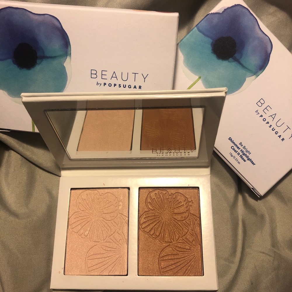 Popsugar be bright shimmer highlighter duo